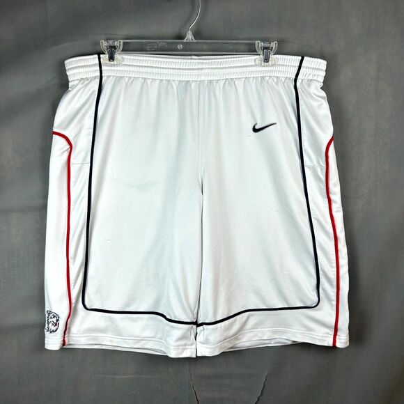 Nike Shorts Men's Medium White UConn Huskies Basketball Elastic Waist Pull On - Picture 1 of 11